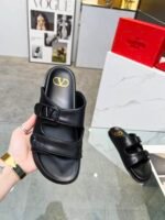Valentino Garavani Vlogo Sandal Black - Image 5