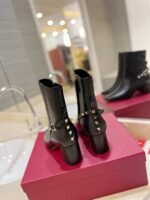 Valentino Garavani Rockstud Nappa Ankle Boot Black 1W2S0Fh5Nap 0No - Image 2