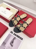 Valentino Garavani Rockstud Flat Slide Sandal Black 5W2S0C49Vod 0No - Image 2