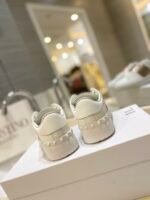 Valentino Garavani Rockstud Open Metallic Leather Sneaker Gold Uy2S0830Flrl71 - Image 3