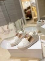 Valentino Garavani Rockstud Open Metallic Leather Sneaker Gold Uy2S0830Flrl71 - Image 9