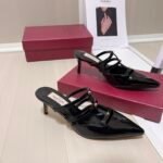 Valentino Garavani Rockstud Wispy Mule In Calfskin Black - Image 7