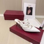 Valentino Garavani Rockstud Wispy Mule In Calfskin White 4W0S0Jb1Act 098 - Image 5
