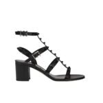 Valentino Garavani Rockstud Leather Sandals Black