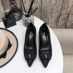 Saint Laurent Women’s Anais Bow Pumps In Black - Image 8