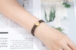 Louis Vuitton Circle Reversible Bracelet Monogram Black M6173F - Image 5
