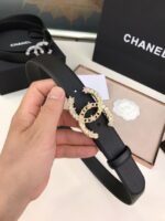Chanel Belt Double C Pearls 28Mm - Image 3