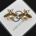 Gucci Gg Bee Pearl Gold Earrings - Image 5