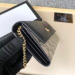 Gucci Gg Marmont Bicolor Wallet On Chain Beige Ebony 19Cm 546585 17Wag 1283 - Image 5