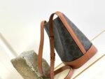 Celine Cuir Triomphe Canvas And Calfskin Celine Print Tan - Image 6