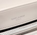 Saint Laurent Loulou Small Chain Bag In Matelassé Y Leather White Silver 23Cm 494699Dv7269207 - Image 4