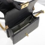 Chanel Boy Medium Handbag Grained And Gold Tone Metal Black 25Cm - Image 8