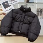 Prada Re Nylon Cropped Convertible Down Jacket Black 291805 11A9 F0002 S 222 - Image 2