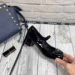 Prada Women’S Logo Patch Heeled Pumps Black 1I768Mf045069 - Image 6