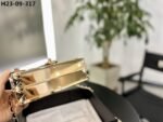 Chanel Metallic Diamond Lined Black Leather Chain Flap Bag Gold 18Cm As2514 B05552 Nc533 - Image 6