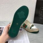 Gucci Screener Leather Sneaker White Perforated 570442 0Yi20 9582 - Image 9
