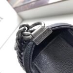 Chanel Boy Medium Handbag Silver Hardware Black 25Cm A67086 Y09953 94305 - Image 5