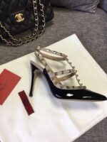 Valentino Patent Rockstud Caged Pump Black 5W2S0393Vnw N91 - Image 6