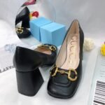 Gucci Women’S Mid Heel Pump With Horsebit Black 643886 C9D00 1000 - Image 5