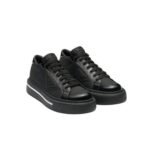 Prada Macro Re-Nylon And Brushed Leather Sneakers Black 2Eg3763Lf5F0632