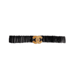 Chanel Leather Belt With Swarovski Stone Variable 30Mm