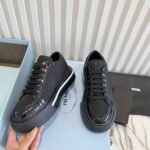 Prada Macro Re-Nylon And Brushed Leather Sneakers Black 2Eg3763Lf5F0632 - Image 2