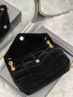 Saint Laurent Lou Puffer Toy Bag In Quilted Black - Image 8