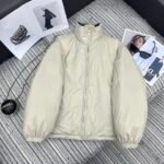 Miumiu High Neck Reversible Puffer Jacket Beige - Image 2