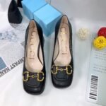 Gucci Women’S Mid Heel Pump With Horsebit Black 643886 C9D00 1000 - Image 7