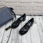 Prada Women’S Logo Patch Heeled Pumps Black 1I768Mf045069 - Image 2