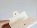 Chanel Classic Card Holder Wallet White 10Cm Ap0214 B10583 10601 - Image 7