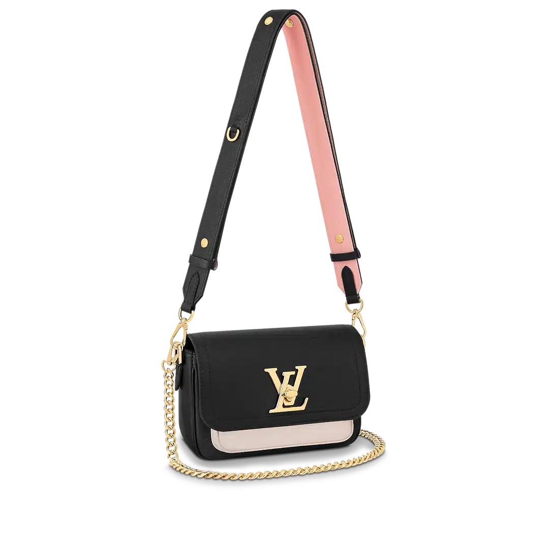 louis-vuitton-lockme-tender-lockme-leather-handbags-M58557_PM2_Front-view Louis Vuitton Lockme Tender 19Cm Black M58557 - Image 1