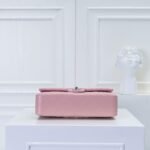 Chanel Classic Double Flap Bag Silver Hardware Light Pink 25Cm - Image 5