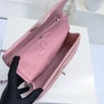 Chanel Classic Double Flap Bag Silver Hardware Light Pink 25Cm - Image 7