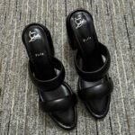 Christian Louboutin Inflama Sab Black Leather Sandal 1230780B439 - Image 3