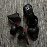Christian Louboutin Inflama Sab Black Leather Sandal 1230780B439 - Image 4