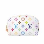 Louis Vuitton X Murakami Cosmetic Pouch PM Monogram White 19Cm M13744
