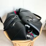 Gucci Web Trademark Medium Duffle Bag Black 44Cm - Image 5