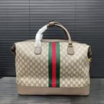 Gucci Savoy Medium Duffle Bag Beige And Dark Brown 43Cm 834469 FAEOI 9746 - Image 3