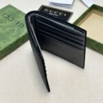 Gucci Interior Bi Fold Wallet Black And Grey 11cm - Image 8