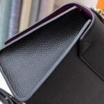 Louis Vuitton Twist PM Grained Leather Top Handle Bag Black 25Cm M57093 - Image 6