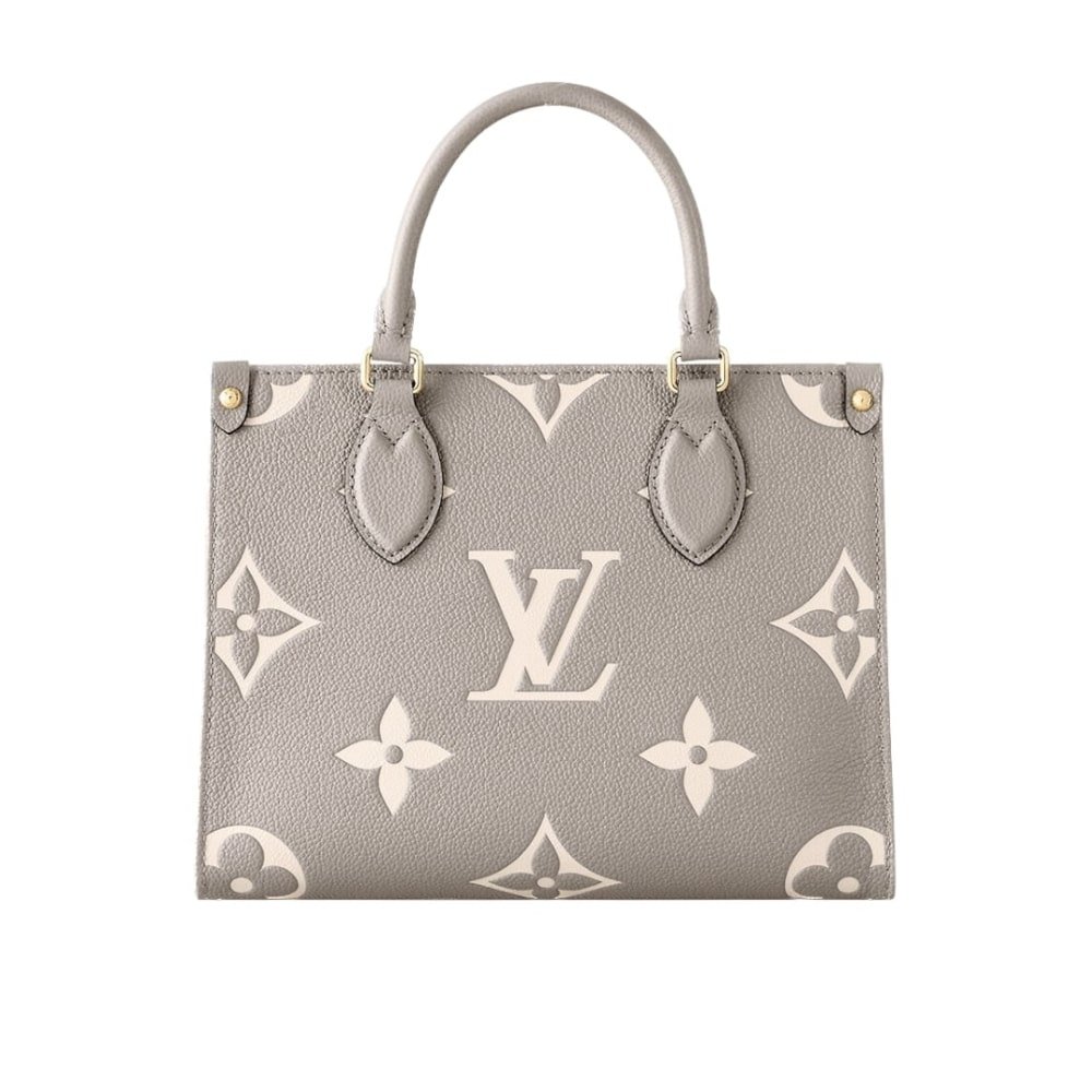 16-2-5 Louis Vuitton Onthego PM Dove Grey Cream 25Cm - Image 1