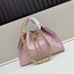 Chanel 25 Small Handbag Grained And Gold Tone Metal Light Pink 26cm AS5293 B20304 NAGEO - Image 2