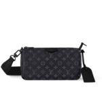 Louis Vuitton Pochette Accessoire Bag Black 24Cm