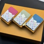 Louis Vuitton X Murakami Romy Card Holder Green Tea 12cm M13800 - Image 7