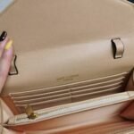 Saint Laurent Classic Cassandre Grain De Poudre Chain Wallet Beige 22cm 377828BOW012721 - Image 8