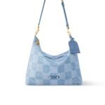Louis Vuitton Vagabond Hobo Damier Denim Blue 38Cm N00202
