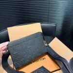 Louis Vuitton Gaston Wearable Wallet Monogram Shadow Black 22Cm M81115 - Image 3