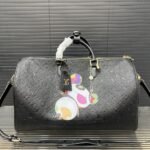 Louis Vuitton X Takashi Murakami Keepall Black 45Cm M13761 - Image 7
