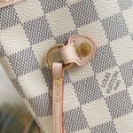 Louis Vuitton Neverfull GM Damier Azur Canvas Tote Bag Beige 39cm N40602 - Image 5
